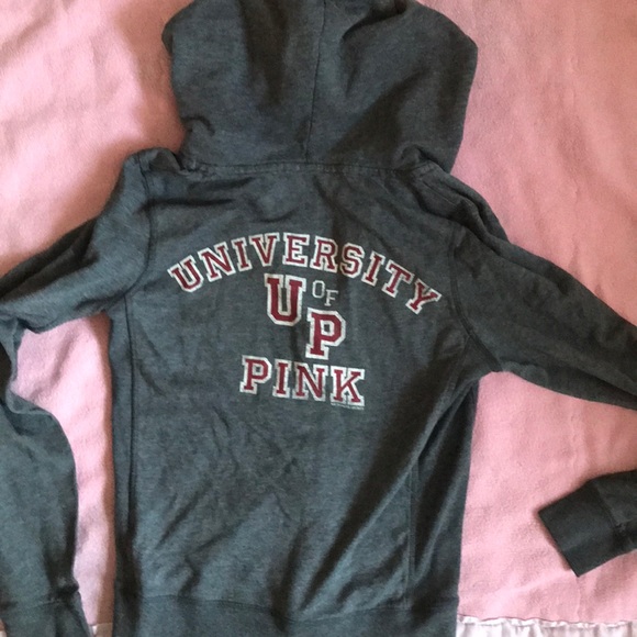 Victoria’s Secret pink zip up sweatshirt small - Picture 2 of 3